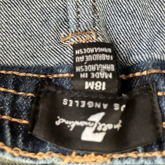 7 For All Mankind 18 Months  Baby Outfit Top + Pants. NWT Flannel Shirt & Jeans - Picture 13 of 16